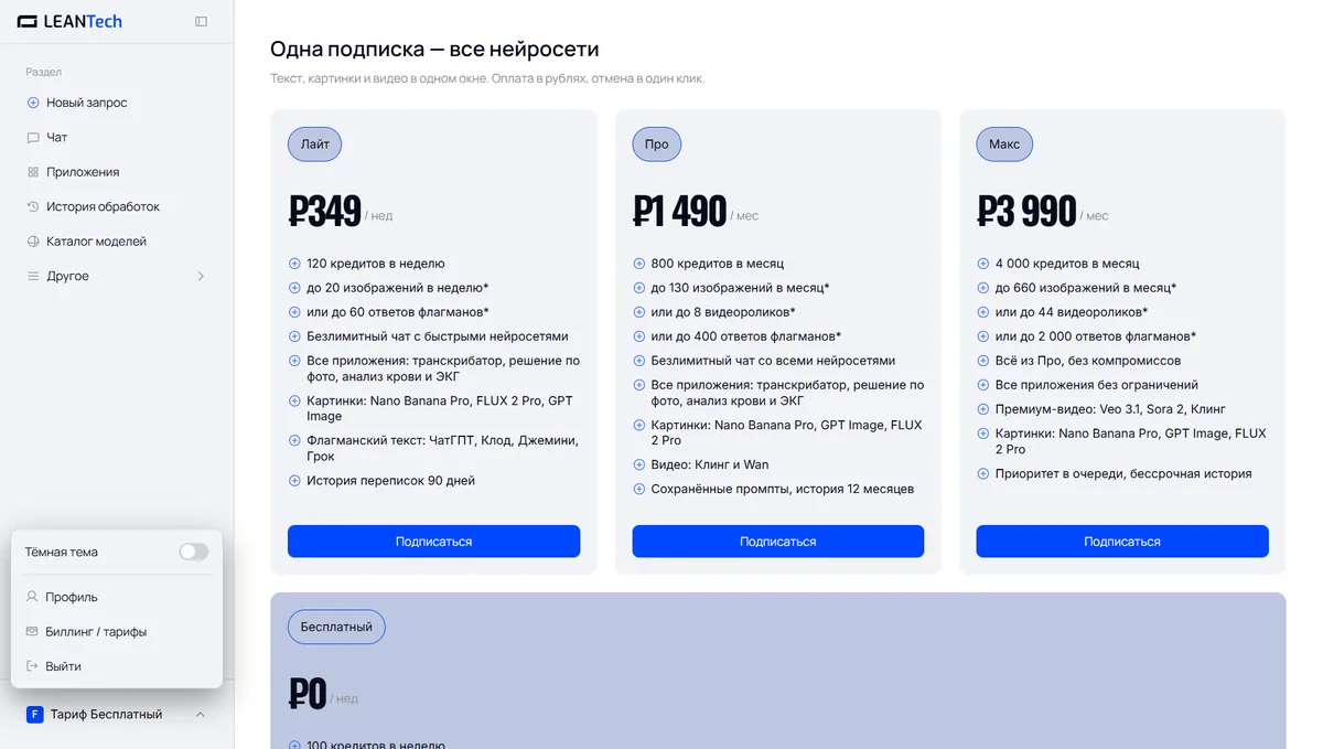 Оплата Qwen AI картой РФ